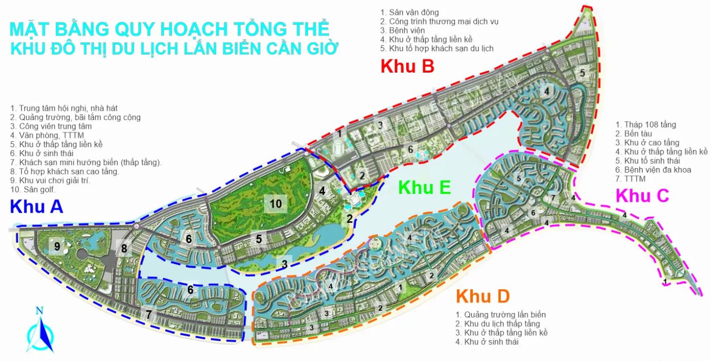 Mặt bằng tổng thể Vinhomes Cần Giờ