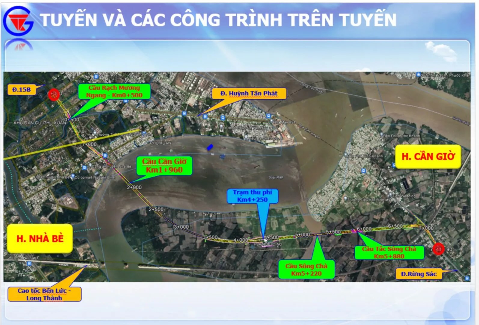 Vị trí xây dựng Cầu Cần Giờ