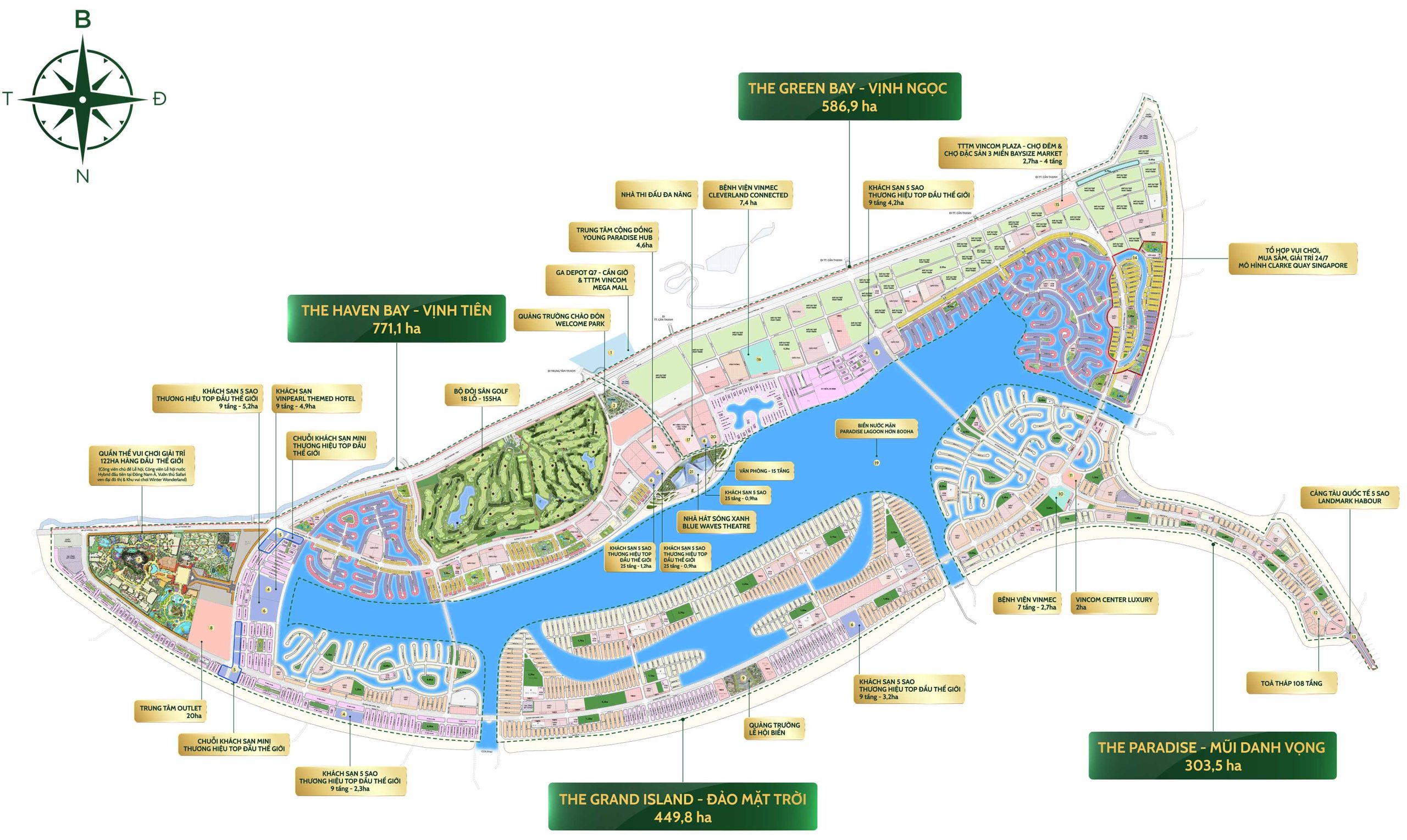 Phối cảnh các loại hình nhà ở tại Vinhomes Green Paradise