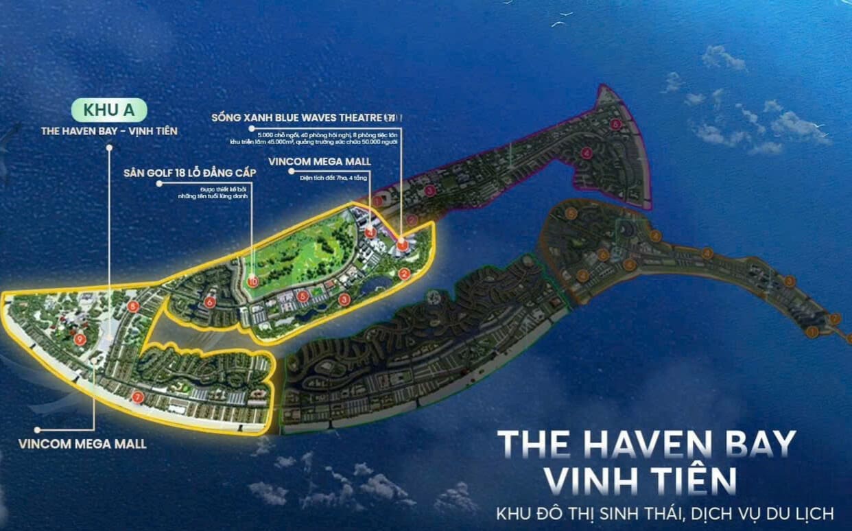 Phân khu A – The Haven Bay (Vịnh Tiên) – 953 ha
