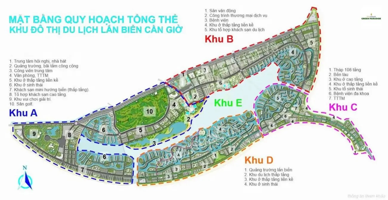 Các loại hình nhà ở dự án Vinhomes Green Paradise Cần Giờ