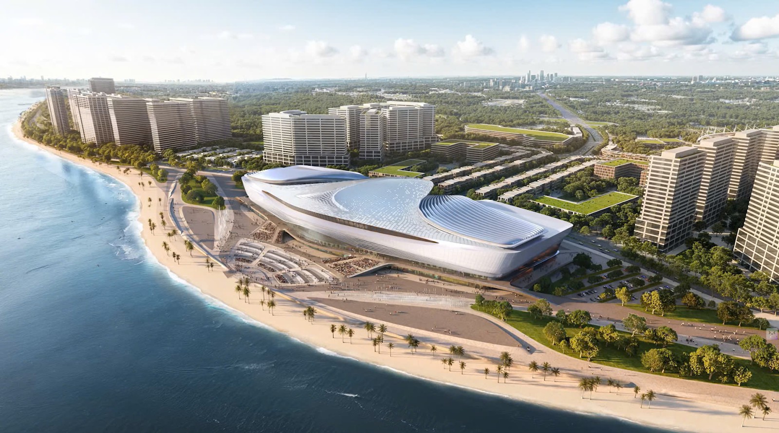 Phối cảnh tổng quan Nhà hát Sóng Xanh