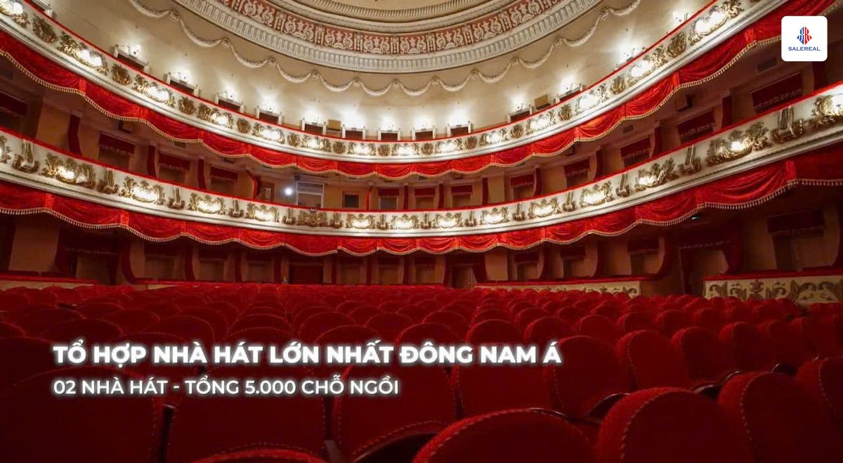 Phối cảnh thiết kế bên trong nhà hát Sóng Xanh